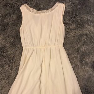 White mini dress